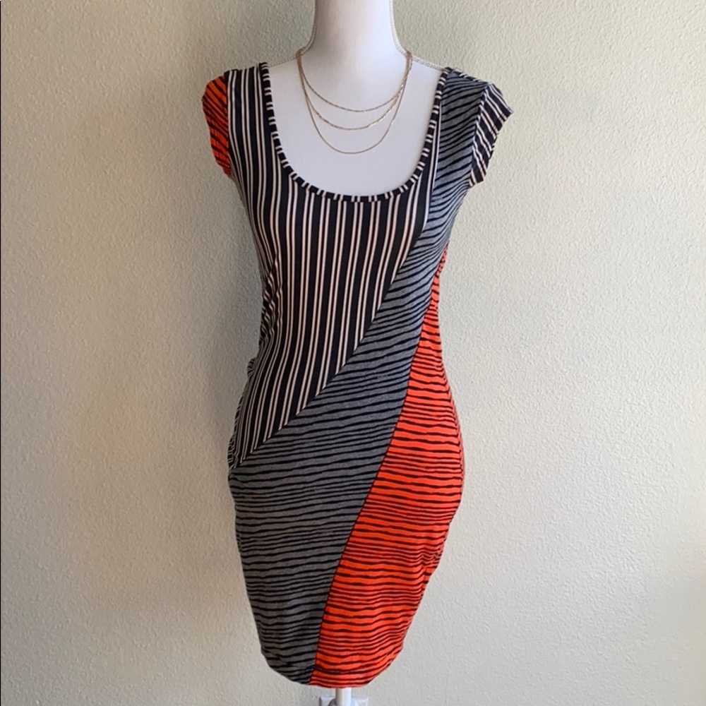 Twenty8Twelve Sienna Miller Bodycon Stripped Dress